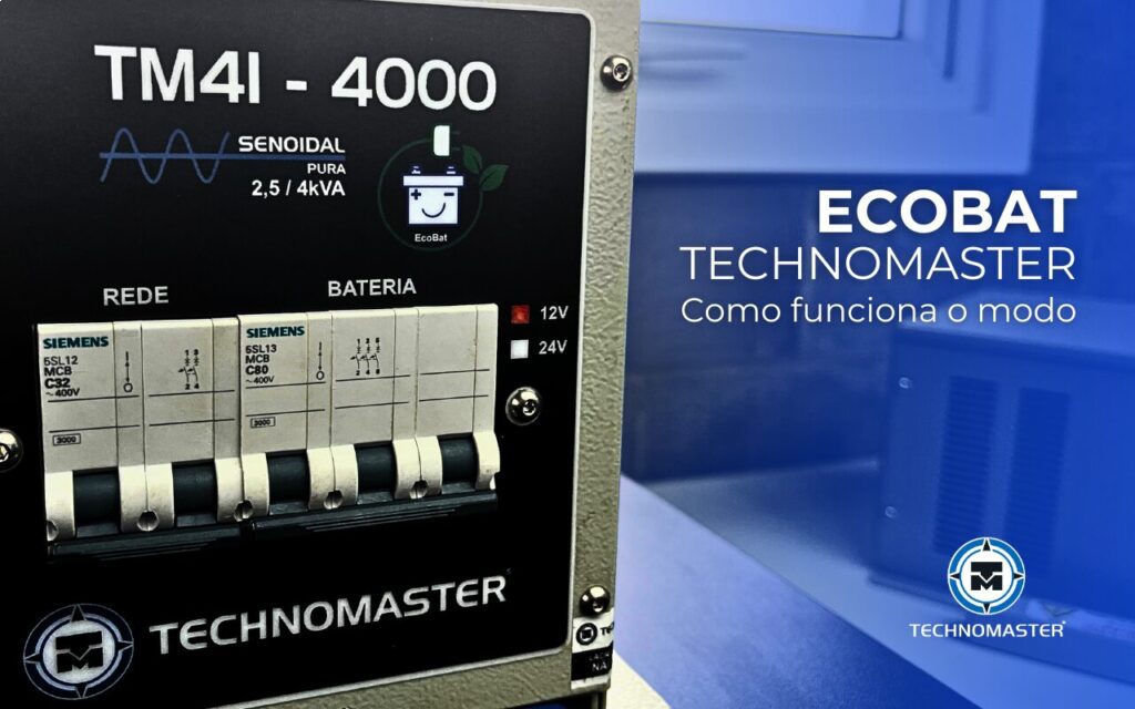 Como funciona o modo ECOBAT dos equipamentos Technomaster
