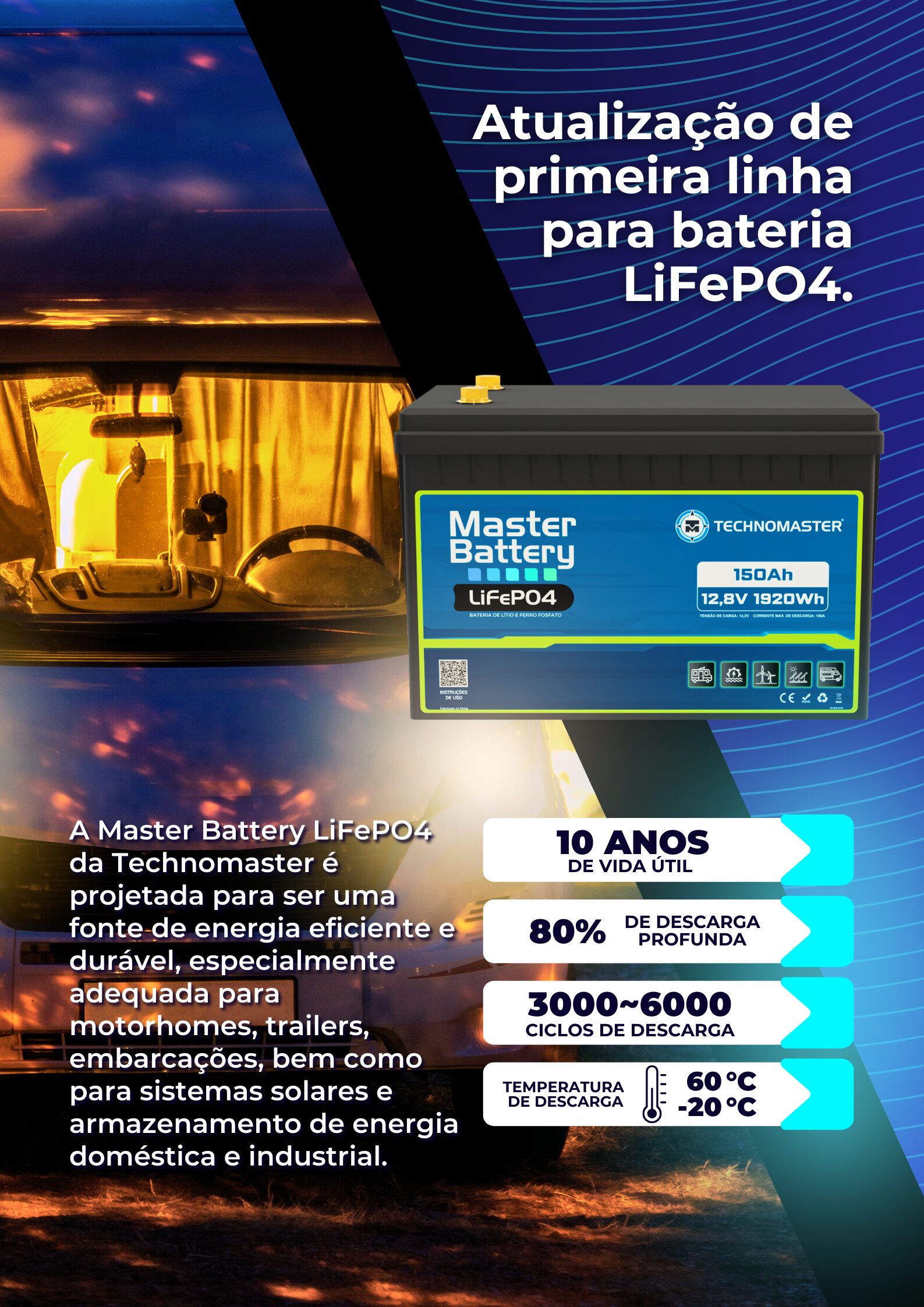 Master Battery LiFePO4 - 12V | 150Ah