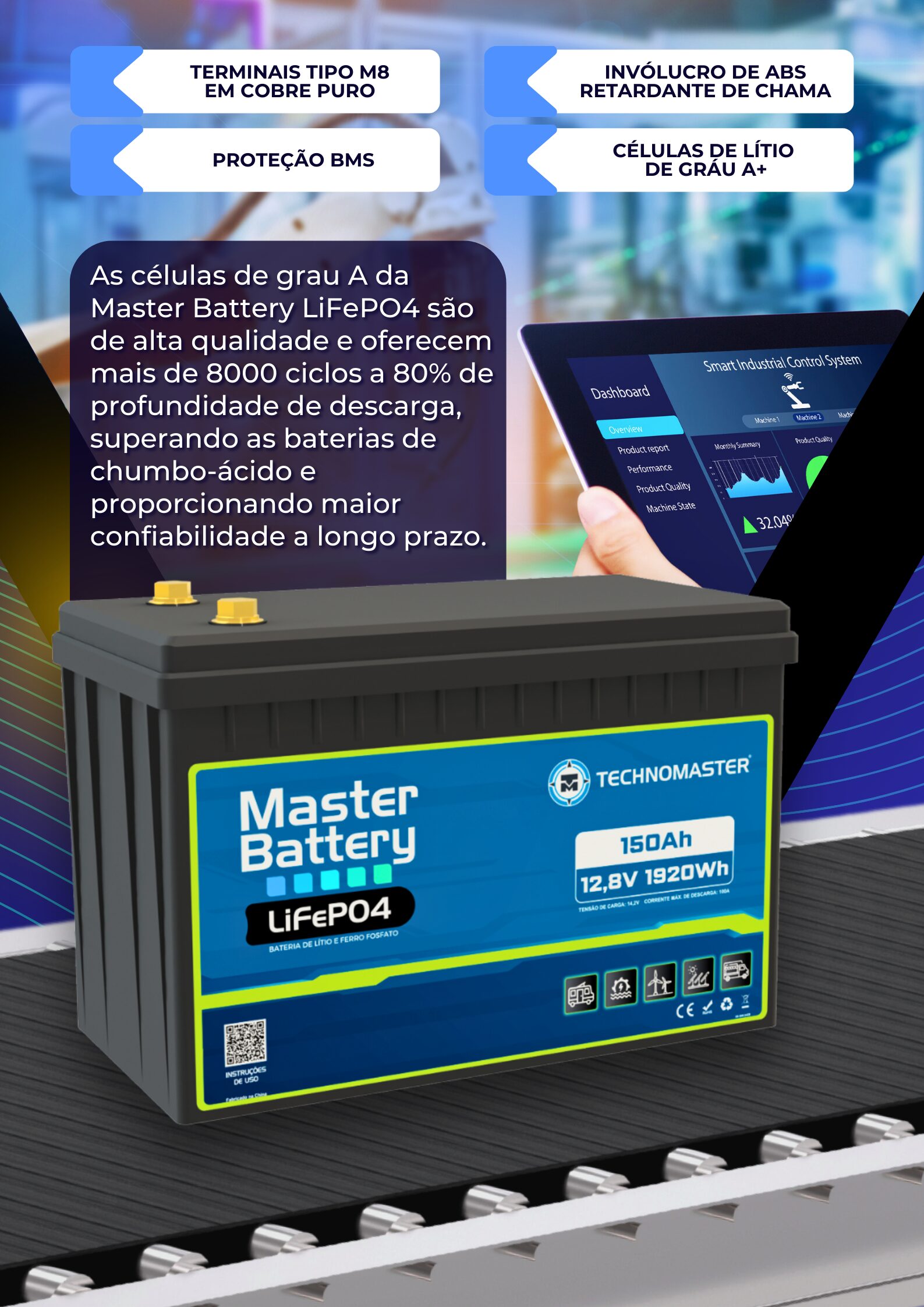 Master Battery LiFePO4 - 12V | 150Ah