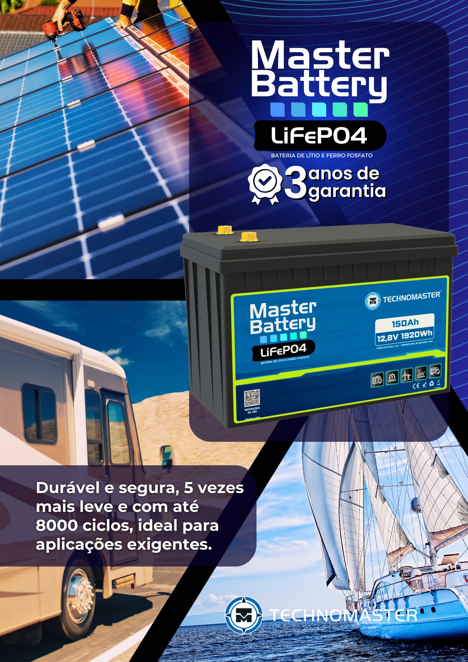 Master Battery LiFePO4 - 12V | 150Ah