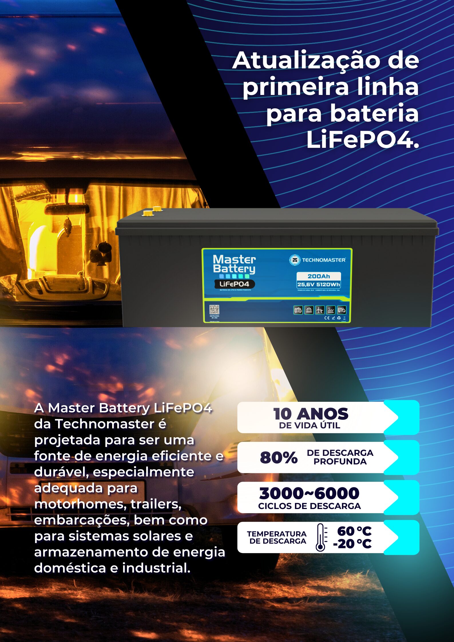 Master Battery LiFePO4 - 24v | 200Ah