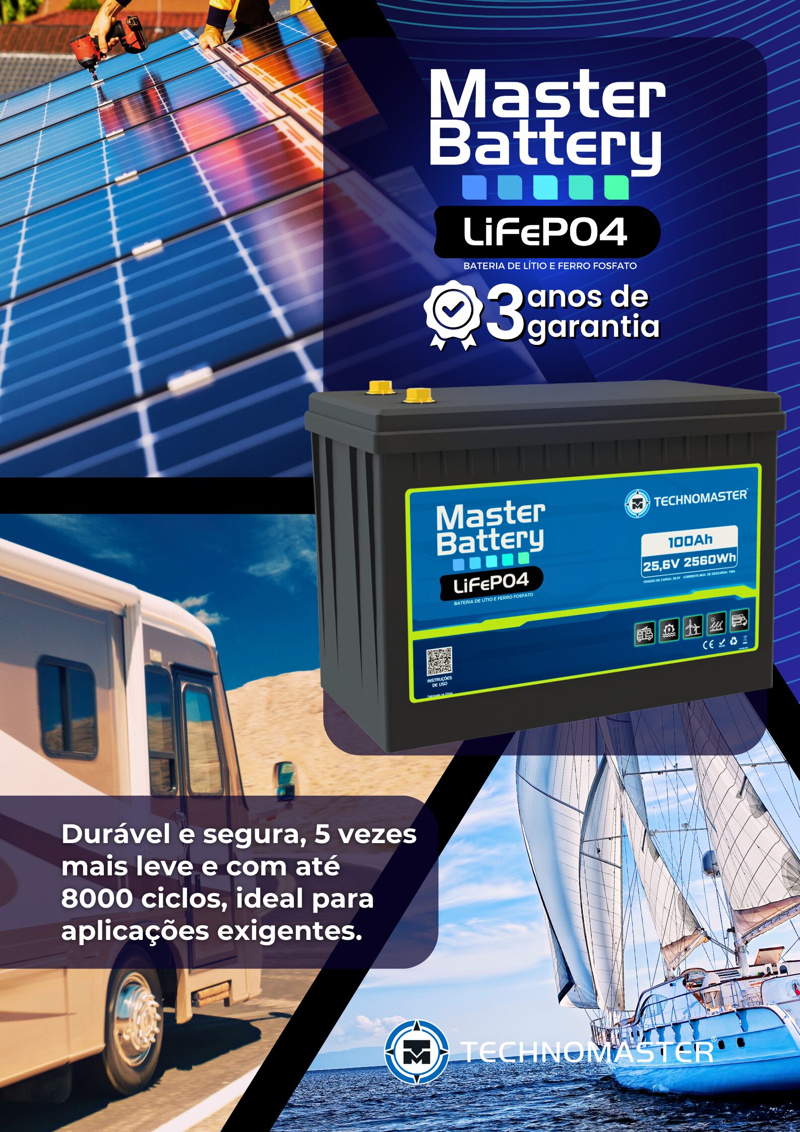 Master Battery LiFePO4 - 24V | 100Ah