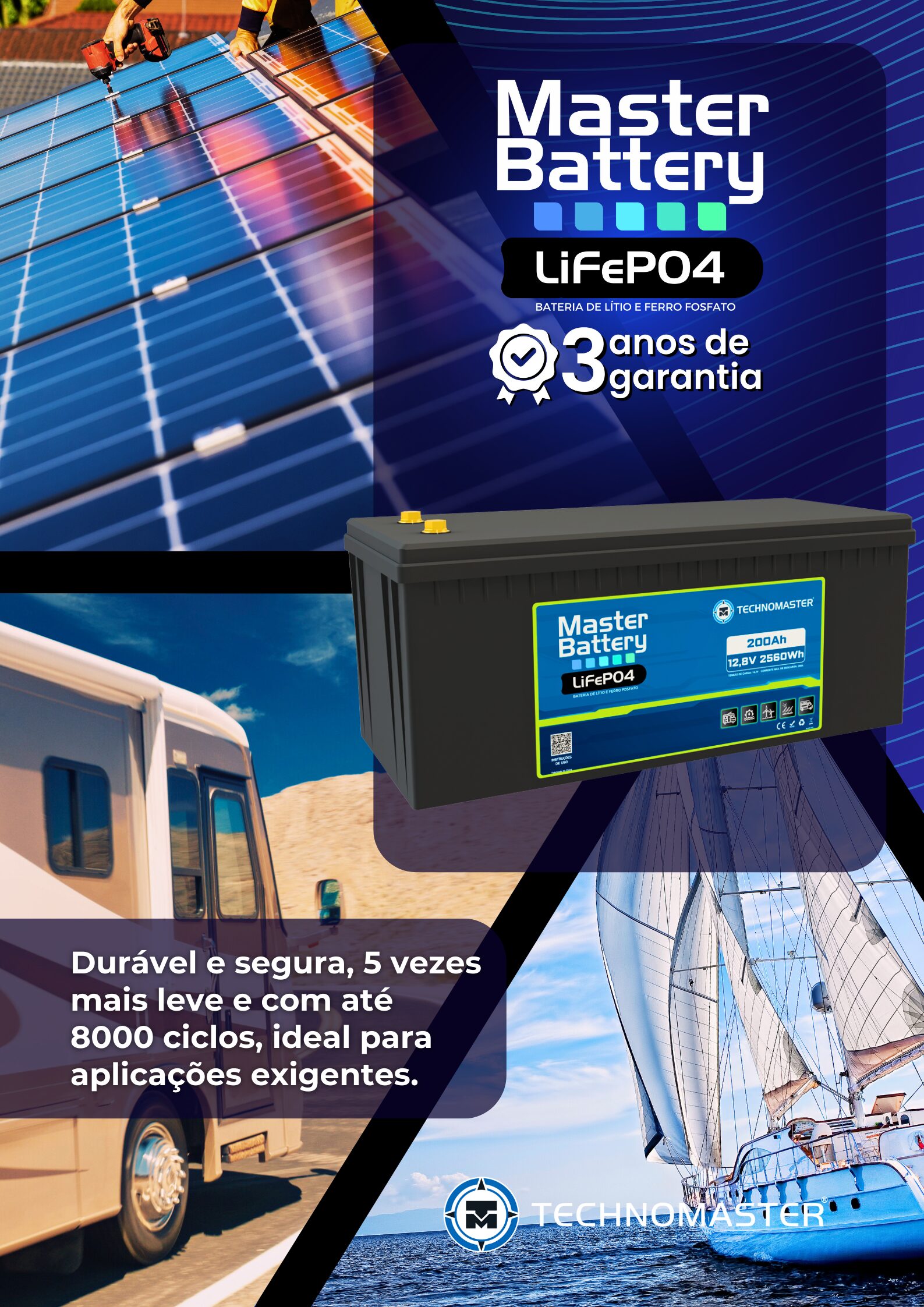 Master Battery LiFePO4 - 12V | 200Ah